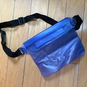 Blue Water Resistant Fanny Bag